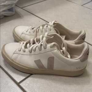 Veja Off-White and Beige Sneakers